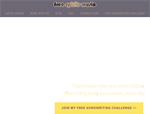 Tablet Screenshot of freespiritsmusic.com